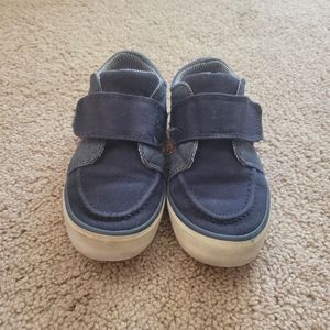 Blue velcro shoes